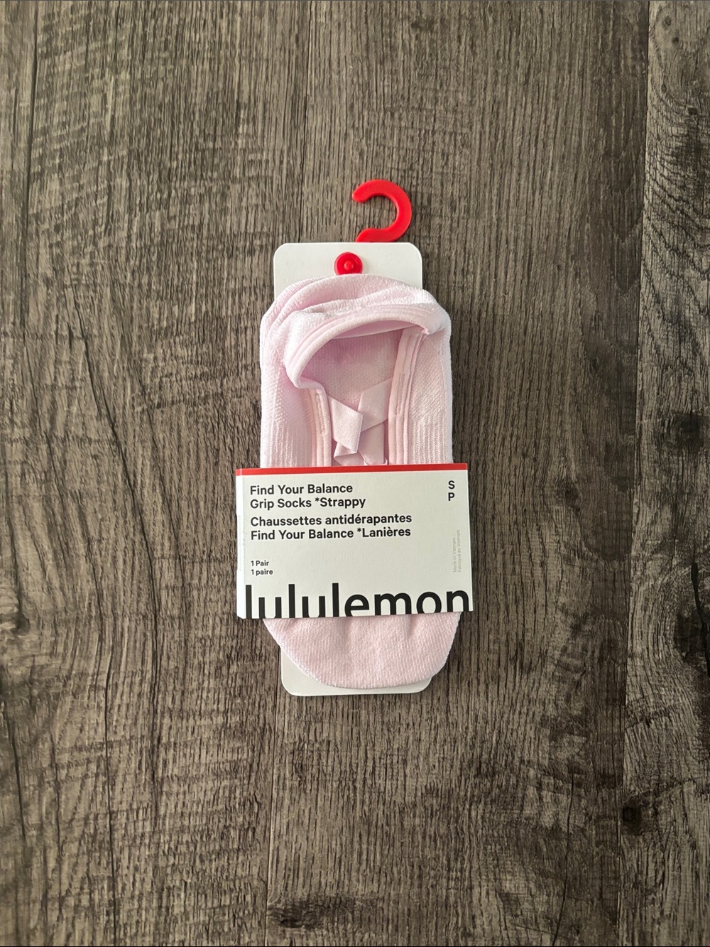 Lululemon Find Your Balance Grip Strappy Socks - Light Pink - Size Small